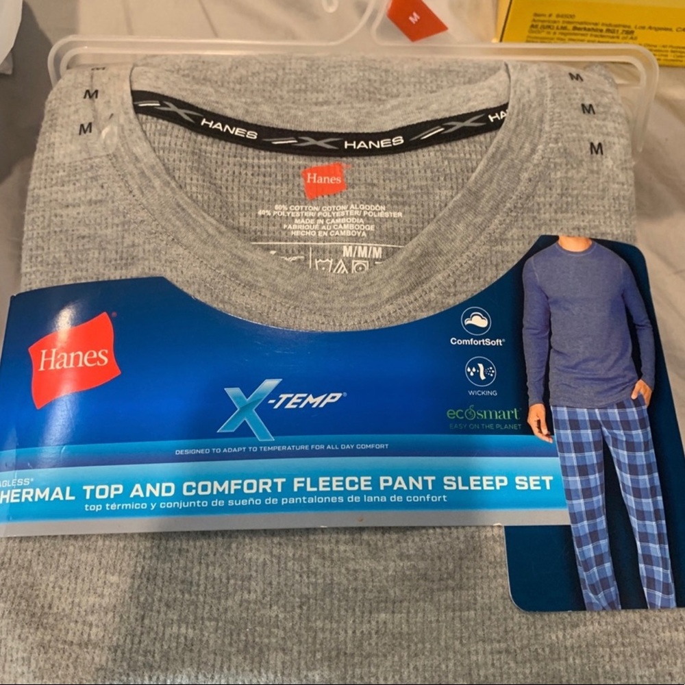 Thermal top and comfort fleece pants set - Medium